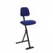 Sit-stand - Lcqurd Msteel Frame + Flat Base + Advantage Fabric Blueadj Seat Height 50-85 cm 431203