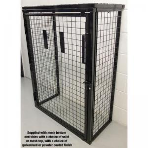 Air Conditioning Cages H900 X W1000 X D500mm - Mesh Top - Grey Powder