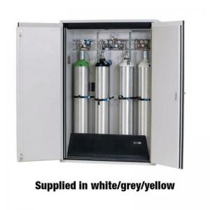 90 Minute - 4 Cylinder - White Fire Cabinet - Extra Wide H2050 X W1400