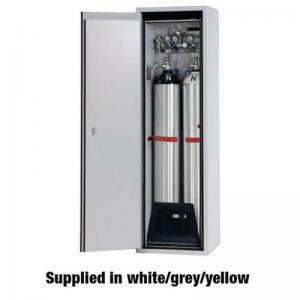 S 90 Minute - 2 X 50L Cylinders - White Fire Cabinet - H2050 X W600 X