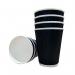 Belgravia 8 Oz Triplewalled Black Ripple Paper Cups 431245
