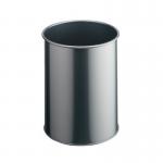 Silver Open Topround Metal Waste Bin 431252