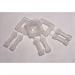 12 mm Plastic Buckles White 431254
