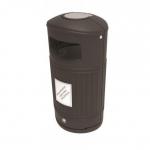 Heritage Oval Front-opening 85 l Litter Bin with Steel Liner 432441