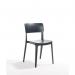 Vivo Polypropylene Sidechair for Contract Use - Dark Grey 432445