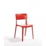 Vivo Polypropylene Side Chairfor Contract Use - Terracotta Red 432447