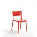 Vivo Polypropylene Side Chairfor Contract Use - Terracotta Red 432447