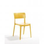 Vivo Polypropylene Sidechair for Contract Use - Mustard 432451