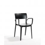Vivo Polypropylene Armchairfor Contract Use - Black 432453