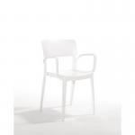 Vivo Polypropylene Armchairfor Contract Use - White 432455