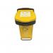 Freestanding Sack Holderwith Yellow Lid for Textiles 432519
