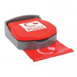 Wall Mounted Sackholderwith Red Lid for Plastic 432534