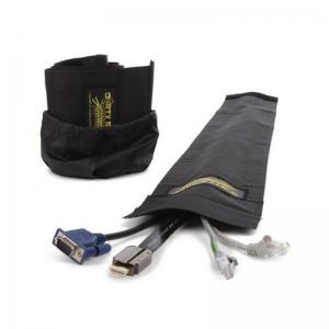 Cable Protector For Carpets, Re-Usable, Black With Bag 14Cmx1M 432556