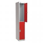 Locker Two Door 1800 X 300 X 450- Red Door 432559
