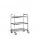 Stainless Steeltrolley, 3-tier, Large 432593