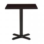 Phoenix Black Diningbase and 700 mm Square Black Mfc Top 432609