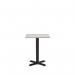 Phoenix Black Diningand 700 mm Square Concrete Mfc Top 432610