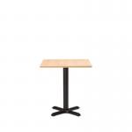 Phoenix Black Diningbase and 700 mm Square Oak Mfc Top 432611