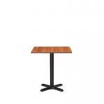 Phoenix Black Diningand 700 mm Square Walnut Mfc Top 432612