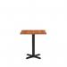 Phoenix Black Diningand 700 mm Square Walnut Mfc Top 432612