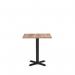 Phoenix Black Diningand 700 mm Square Grey Nebraska Oak Mfc Top 432613