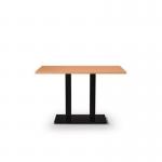 Black Cast Metal Diningbase and 1200 X 700 mm Beech Mfc Top 432624