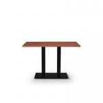 Black Cast Metal Diningbase and 1200 X 700 mm Walnut Mfc Top 432629