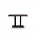 Black Cast Metal Diningbase and 1200 X 700 mm Wenge Mfc Top 432630