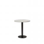 Black Cast Metal Diningbase and 700 mm Round Concrete Mfc Top 432634