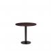 Black Cast Metal Diningbase and 700 mm Round Wenge Mfc Top 432639