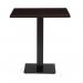 Black Cast Metal Diningand 700 mm Square Black Cast Metal Mfc Top 432641
