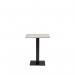 Black Cast Metal Diningbase and 700 mm Square Concrete Mfc Top 432642