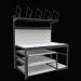 Adjustable Height Packingbench with Movable Shelves 432651