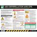 Safety Poster : Aed Defibrillationand Cpr - Pvc Poster (594 X 420 Mm) 432676