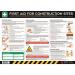 Safety Poster : First Aid Forconstruction Sites - Pvc Poster (594 X 420 Mm) 432677