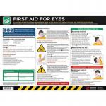 Safety Poster : First Aidfor Eyes - Pvc Poster (594 X 420 Mm) 432679