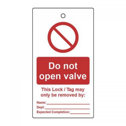 Lockout Tags - Do Notopen Valve (single Sided 10 Pack) 432782