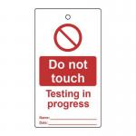 Lockout Tags - Do Nottouch (single Sided 10 Pack) 432784