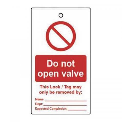Lockout Tags - Do Notopen Valve (double Sided 10 Pack) 432807