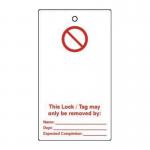 Lockout Tags - blank Foruser Completion (double Sided 10 Pack) 432810