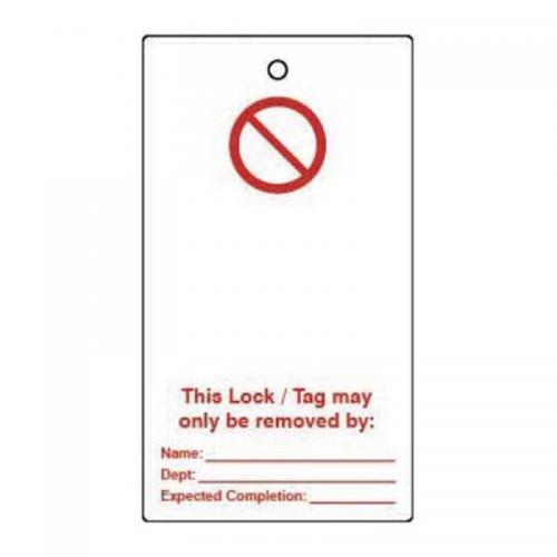 Lockout Tags - blank Foruser Completion (double Sided 10 Pack) 432810