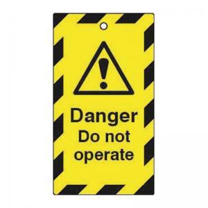 Lockout Tags - Danger Do Not Operate Double Sided 10 Pack 432814