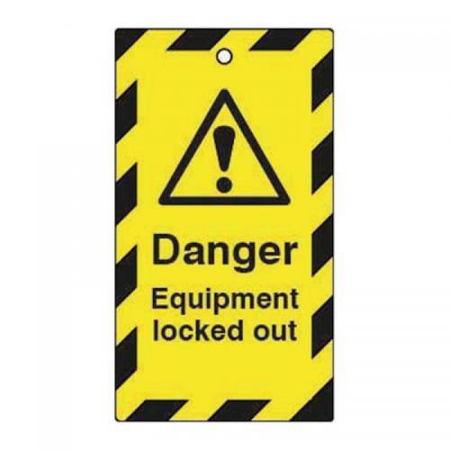 Lockout Tags - Danger Equipmentlocked Out (double Sided 10 Pack) 432815