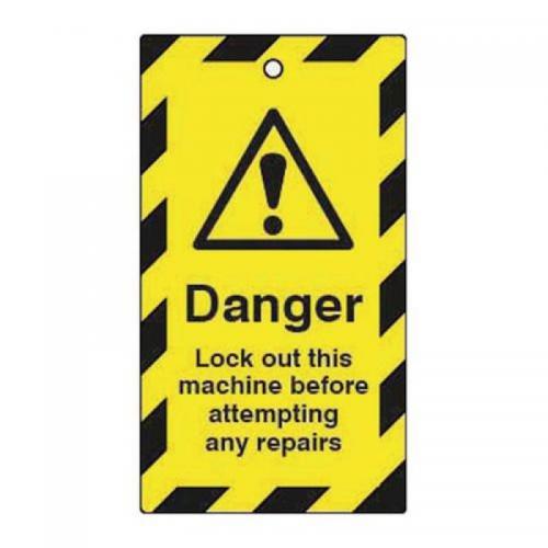 Lockout Tags - Danger Lockout This Machine... (double Sided 10 Pack) 432816