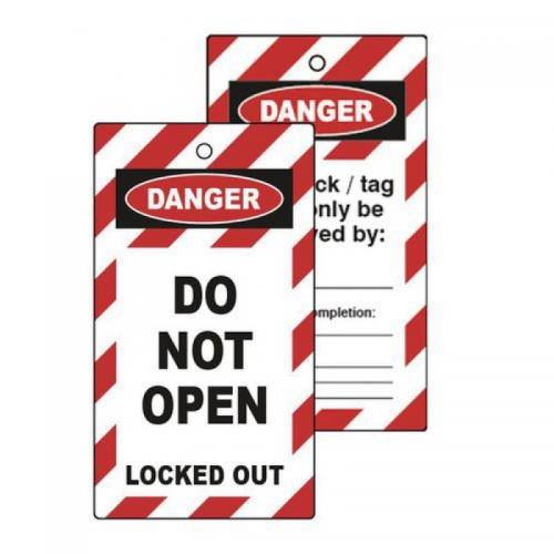 Lockout Tags - Do Notopen (double Sided 10 Pack) 432820