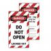 Lockout Tags - Do Notopen (double Sided 10 Pack) 432820