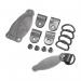 Padlock Tags, Collars,fixing Rings & Rivet Set (5 Sets) 432822