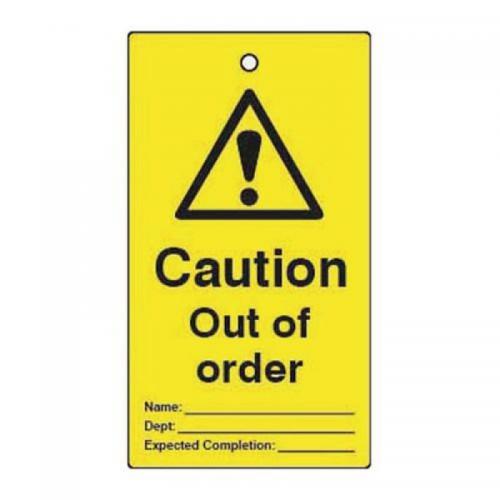 Lockout Tags - Cautionout of Order (double Sided 10 Pack) 432828