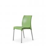 Vibe Polypropylene Chair Forcontract Use with Aluminium Legs Avocado 432890