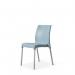 Vibe Polypropylene Chair for Contractuse with Aluminium Legs Relax Blue 432895